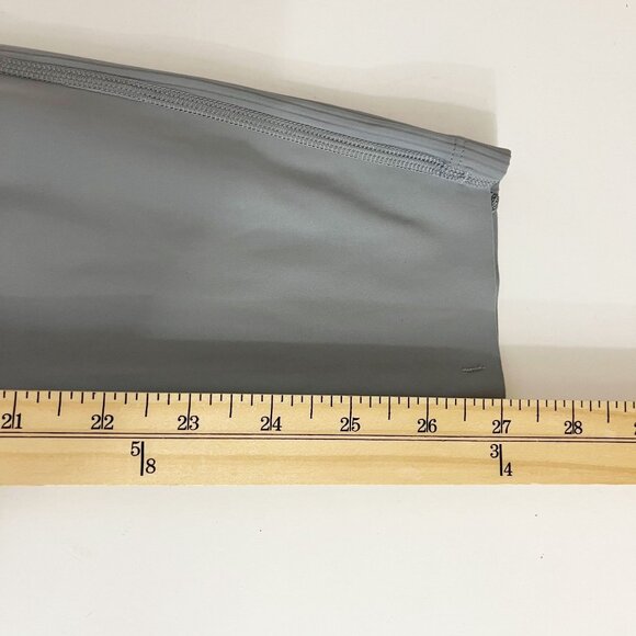 Lululemon Gloss Trim Run Super High Rise SHR Tight Leggings Gray - Size 6 - Picture 9 of 9